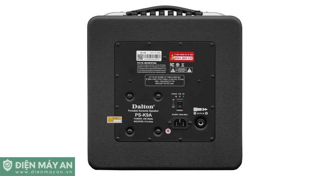 Loa xách tay Dalton PS-K9A Bass 20cm 250W